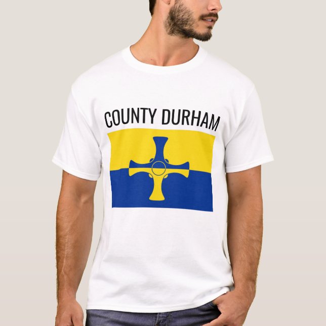 T-shirt Comté de Durham // English County Flag (Devant)