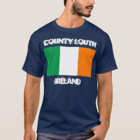 Comté de Louth, Irlande avec drapeau irlandais