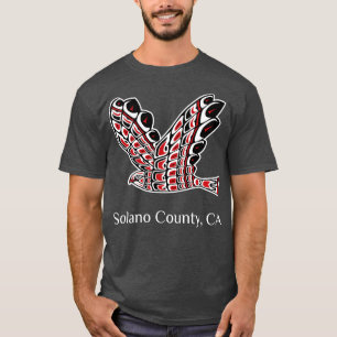 T-shirt Comté de Solano Faucon rouge Oiseau amérindien o