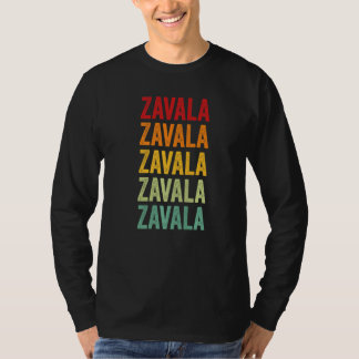T-shirt Comté de Zavala Texas Texte Arc-en-ciel