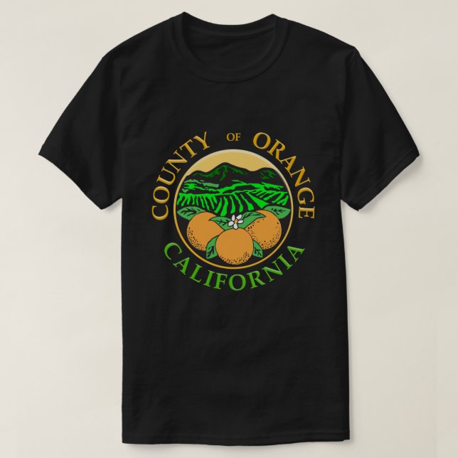 T-shirt Comté d'Orange, CA (Design devant)