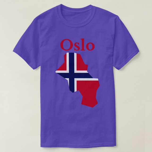 T-shirt Comté d'Oslo Norvège (Design devant)