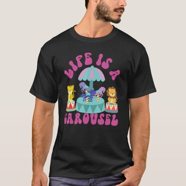 T-shirt Comté Fair Life Est Un Carrousel (Devant)