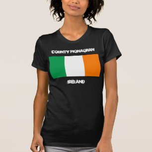 T-shirt Comté Monaghan, Irlande avec le drapeau irlandais