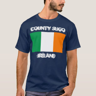 T-shirt Comté Sligo, Irlande avec le drapeau irlandais