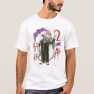 T-shirt Comte von Count dessin au trait en noir et blanc