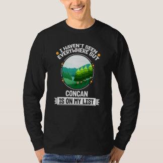 T-shirt Concan Est Sur Ma Liste Nature Arbres Extérieurs W