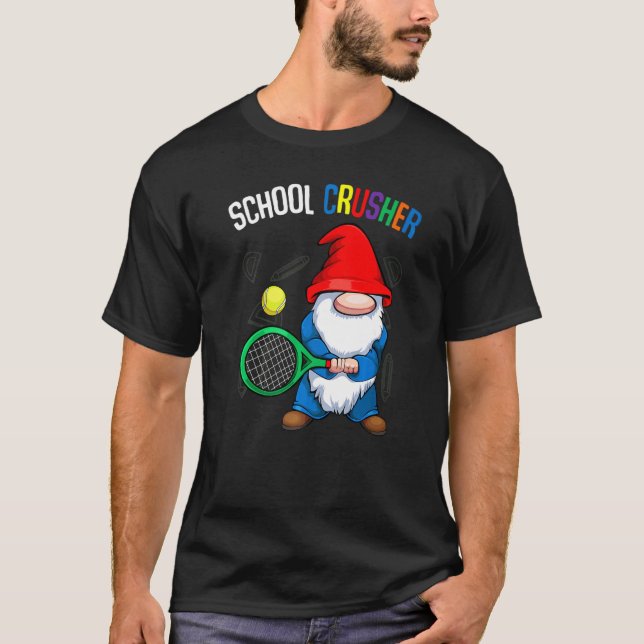 T-shirt Concasseur D'École Retour À L'École Cute Gnome Ten (Devant)
