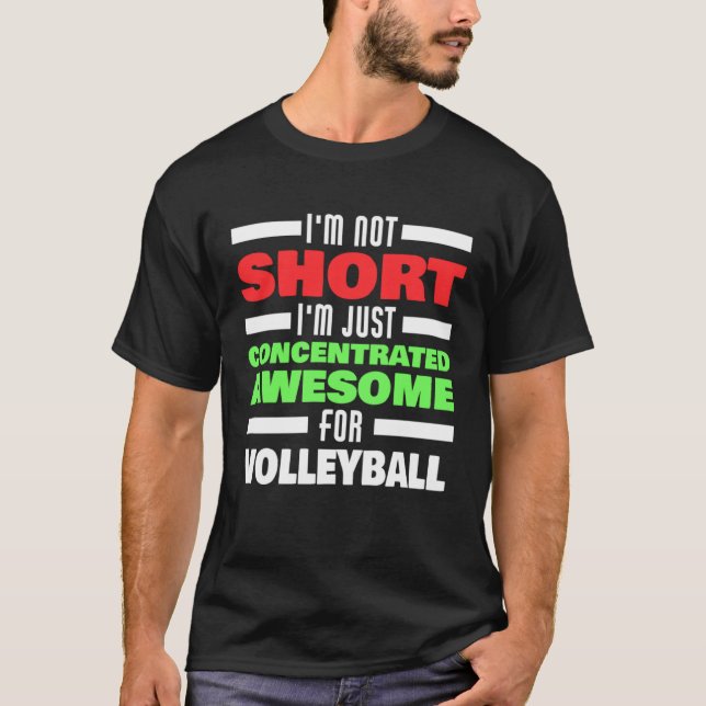 T-shirt Concentrated Awesome For Volleyball Saying Volleyb (Devant)