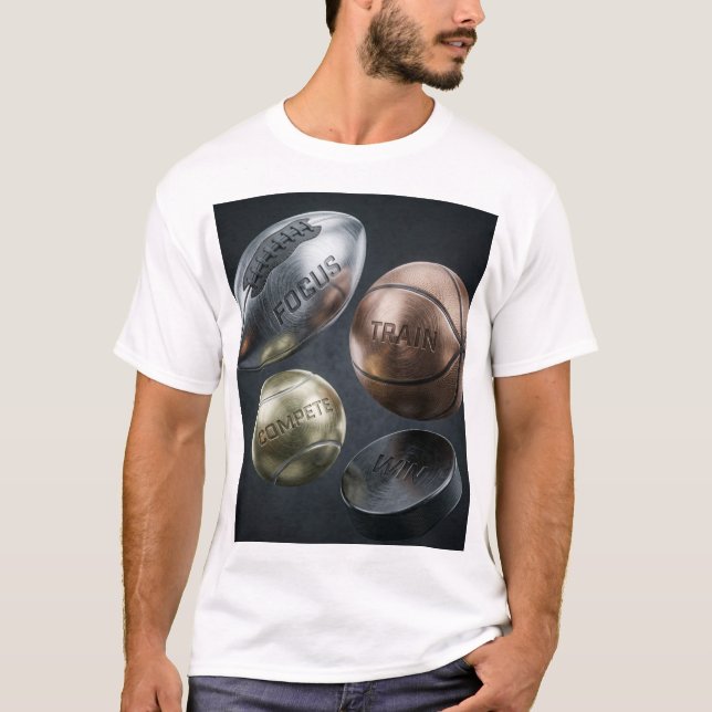 T-SHIRT CONCENTREZ-VOUS ENTRAÎNEZ-VOUS COMPÉTEZ GAGNEZ - M (Devant)