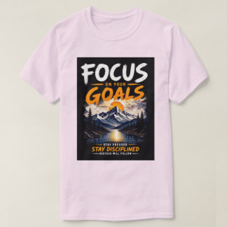 T-shirt Concentrez-vous sur vos objectifs Motivationnel