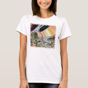 T-shirt Concept artistique de colonie d'habitat de la stat
