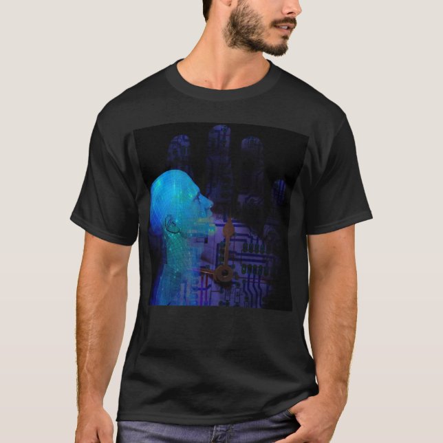 T-shirt Concept de l'esprit de machine (Devant)