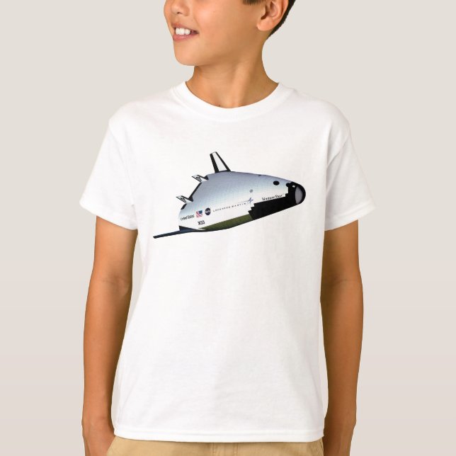 T-shirt Concept de navette spatiale de véhicule de lanceme (Devant)