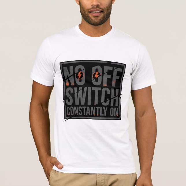 T-shirt CONCEPT VISUEL : lettrage déformé surdimensionné a (Devant)