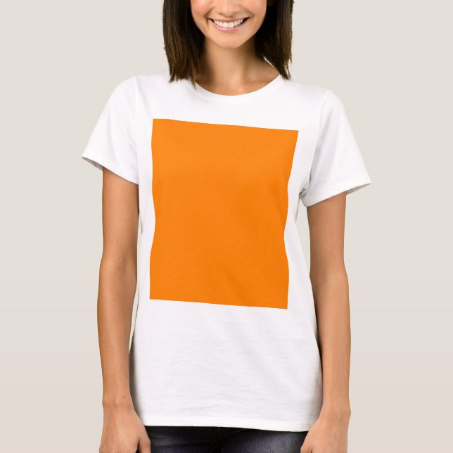 T-shirt Concepteur Customisé couleur orange (Devant)