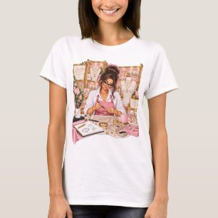 T-Shirt Concepteur de Bijoux Bijoux Élégants Ros