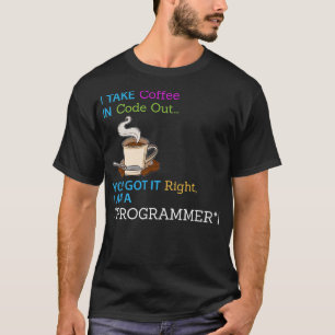 T-shirt Concepteur de café Programmeur de logiciel ingénie