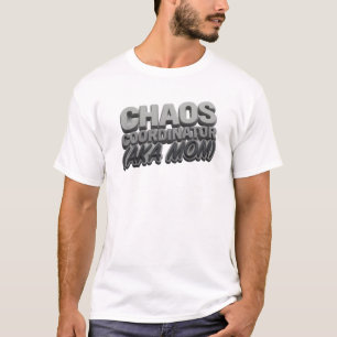 T-shirt Concepteur de chaos gris élégant MAMAN Design d'ar