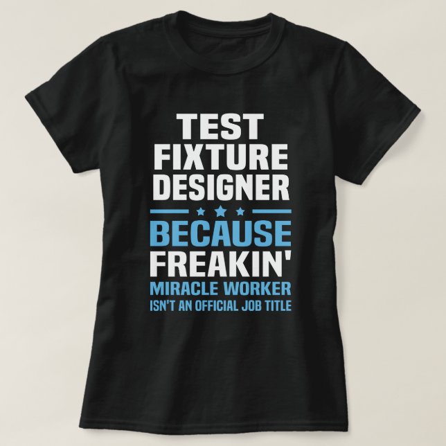 T-shirt Concepteur de fixations de test (Design devant)