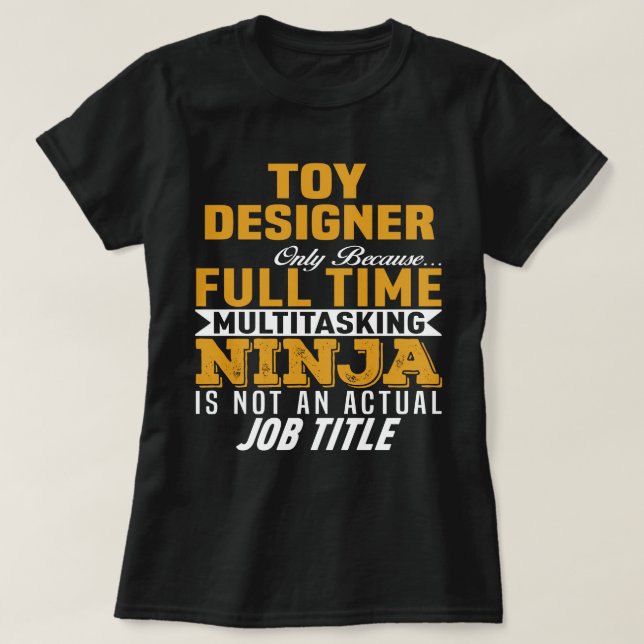 T-shirt Concepteur de jouets (Design devant)