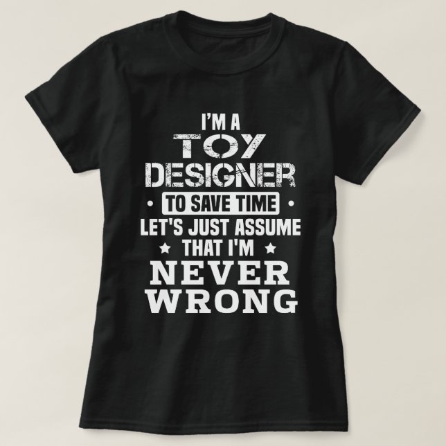 T-shirt Concepteur de jouets (Design devant)