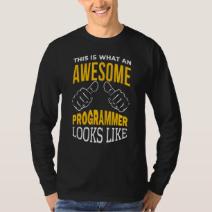 T-shirt Concepteur de logiciels de programmeur Mens Moteur
