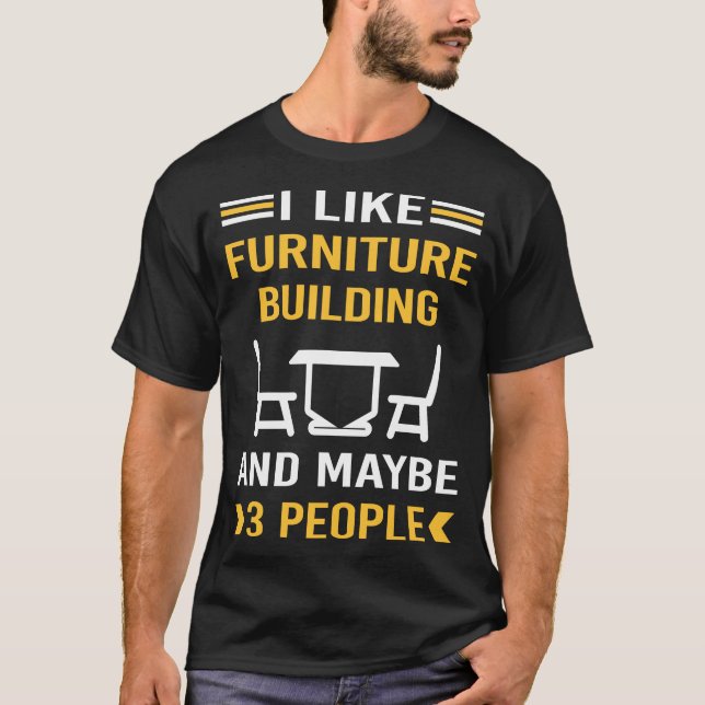 T-shirt Concepteur de meubles Construction de meubles Menu (Devant)
