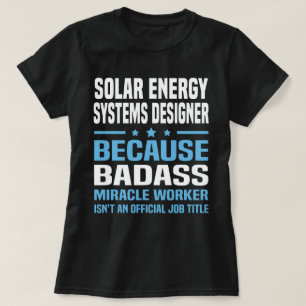 T-shirt Concepteur de systèmes d'énergie solaire