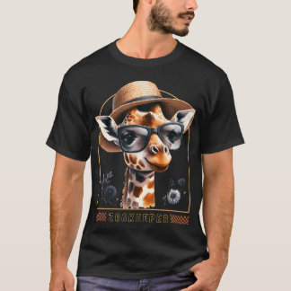 T-shirt Concepteur de zoo de girafe pour soigneur de zoo -
