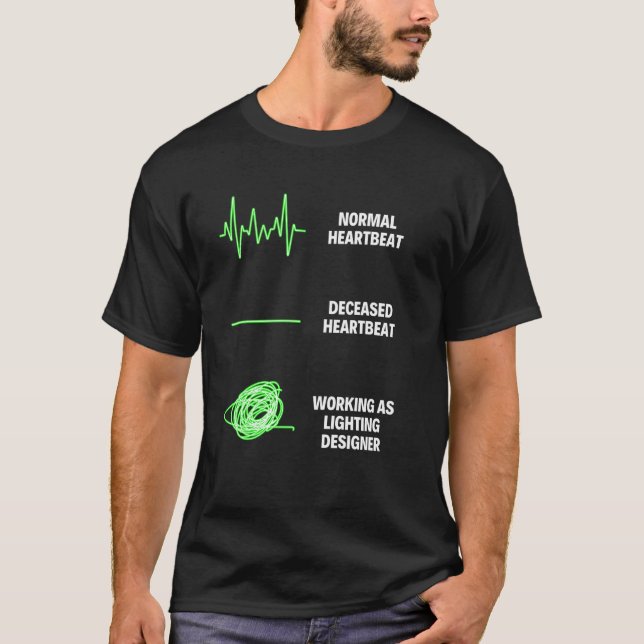 T-shirt Concepteur d'éclairage concepteur professionnel (Devant)