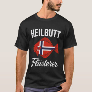 T-shirt Concepteur du drapeau norvégien Heilbutt Flüsterer