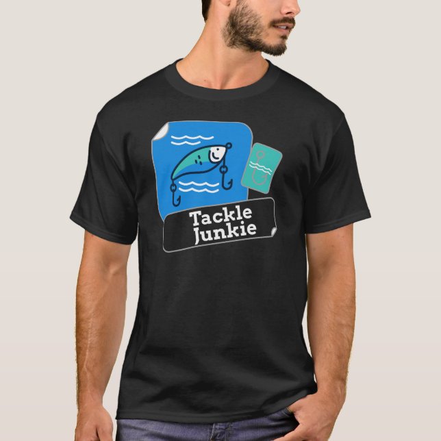 T-shirt Concepteur Fou de Pêche | Pêcheur (Devant)