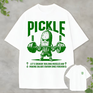 T-shirt Concepteur Graphique de Bodybuilding au Cornichon 
