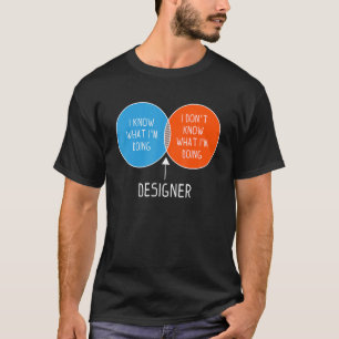 T-shirt Concepteur Je ne sais pas ce que je fais Deux coul