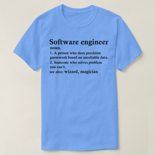 T-shirt Concepteur logiciel Définition Programmeur informa (Design devant)