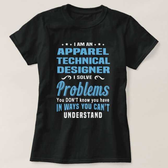T-shirt Concepteur technique du vêtement (Design devant)