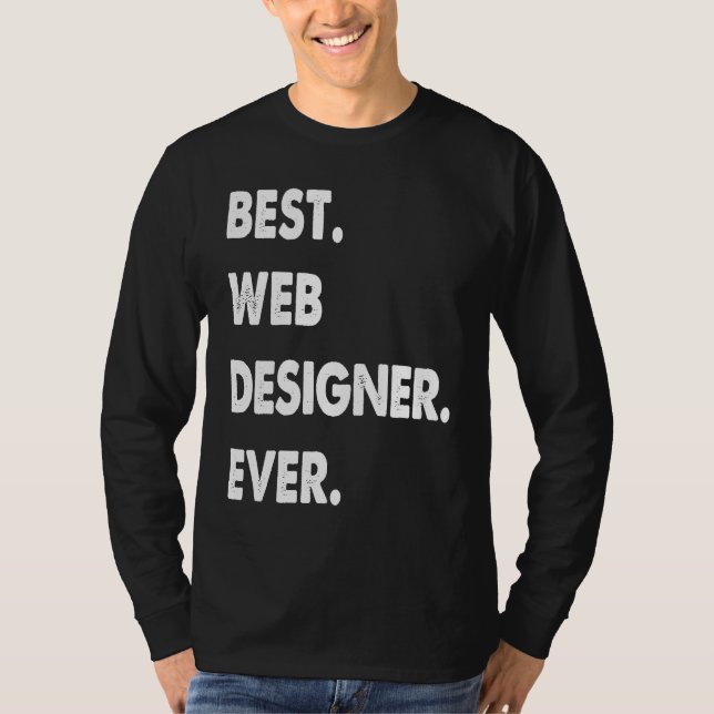 T-shirt Concepteur Web Profession Meilleur Concepteur Web  (Devant)