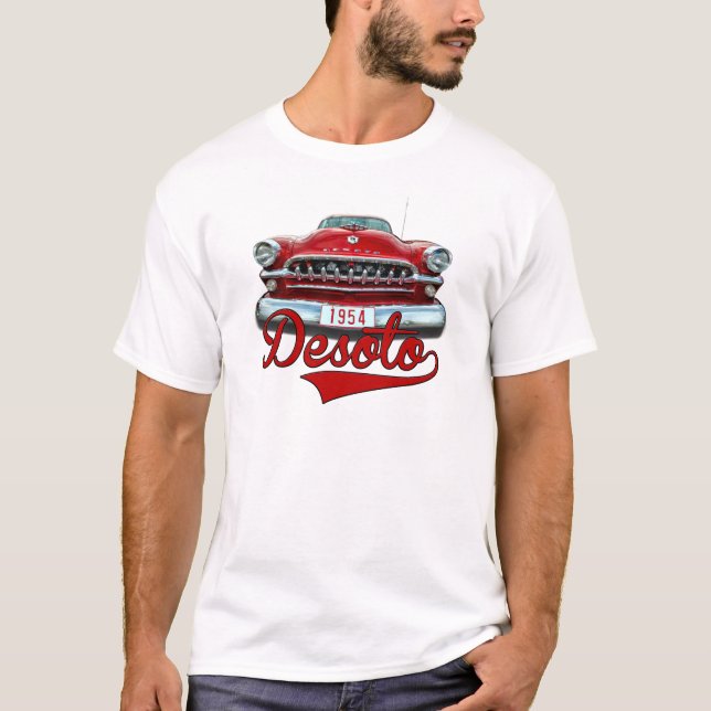 T-shirt Conception 1954 de voiture de Custon de berline de (Devant)