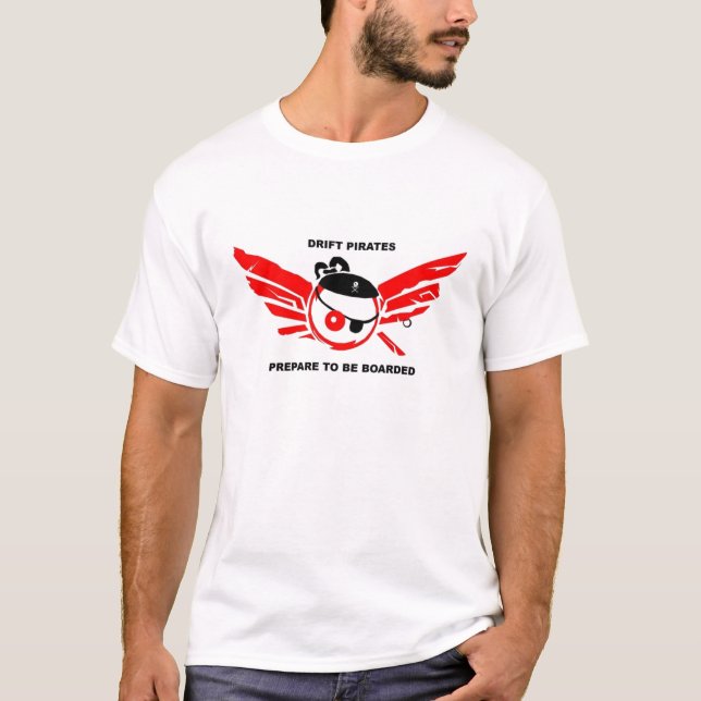 T-shirt Conception 2 de pirates de dérive (Devant)