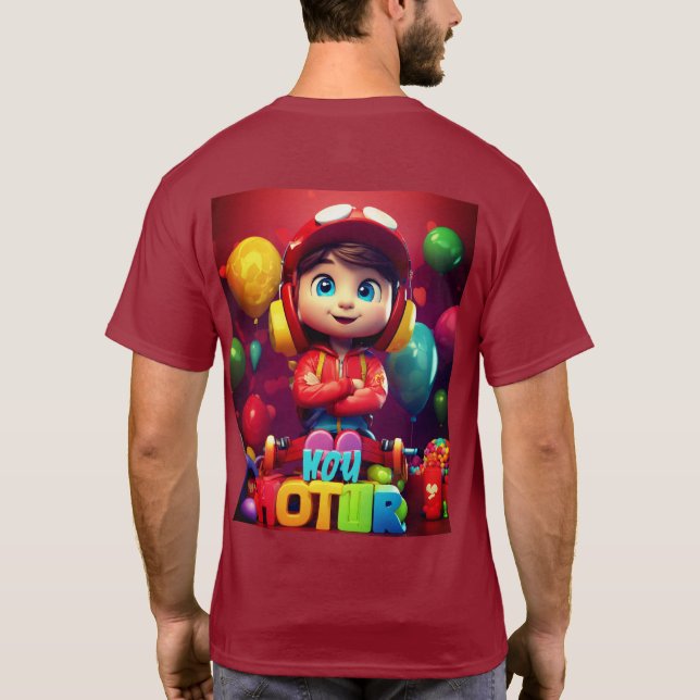 T-SHIRT CONCEPTION 3D ENFANTS POUR CUTE BOY T.SHIRT (Dos)