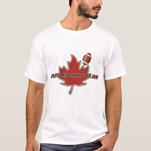 T-shirt conception 4 de PlayCanadianRules.com (Devant)