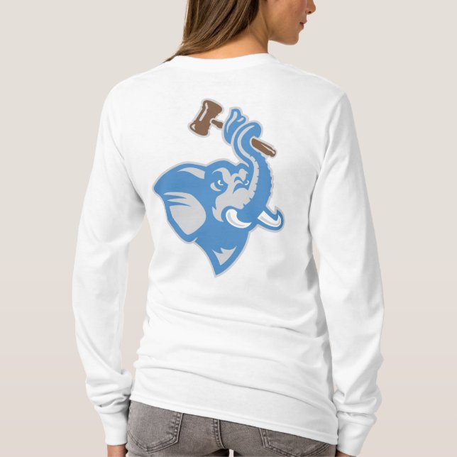 T-shirt Conception à capuchon 2 du sweatshirt des femmes (Dos)