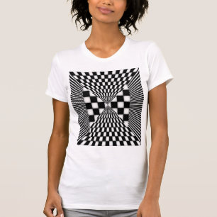 T-shirt Conception À damiers pulsion
