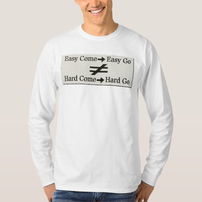 T-shirt Conception À Propos D'Un Travail Facile Et D'Une R (Devant)