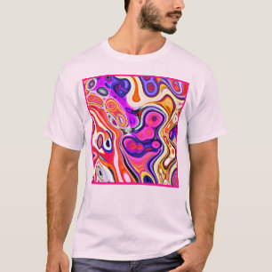T-shirt Conception abstraite colorée