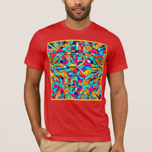 T-shirt Conception abstraite colorée