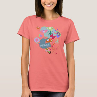 T-shirt Conception Abstraite de paix anti-guerre