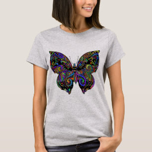 T-shirt Conception Abstraite vibrante des papillons