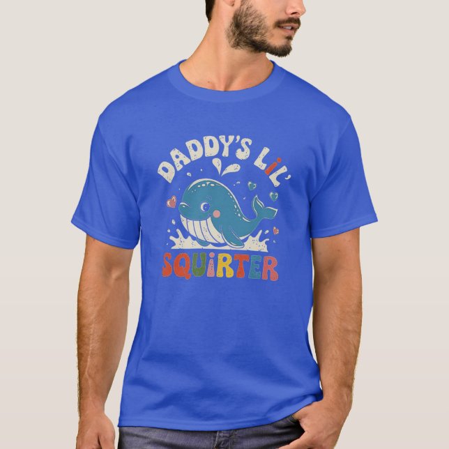 T-shirt Conception adorable de baleine qui jaillit pour pl (Devant)